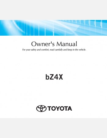 toyota bz4x 2024-2025 owners manual